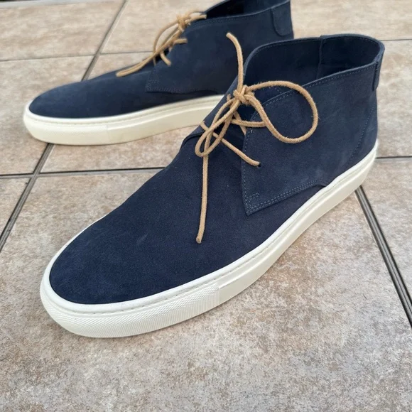 Sid Mashburn Men's Navy Suede Chukka Boots